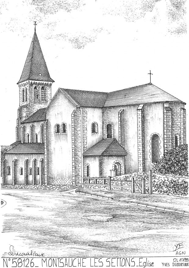 N 58126 - MONTSAUCHE LES SETTONS - église